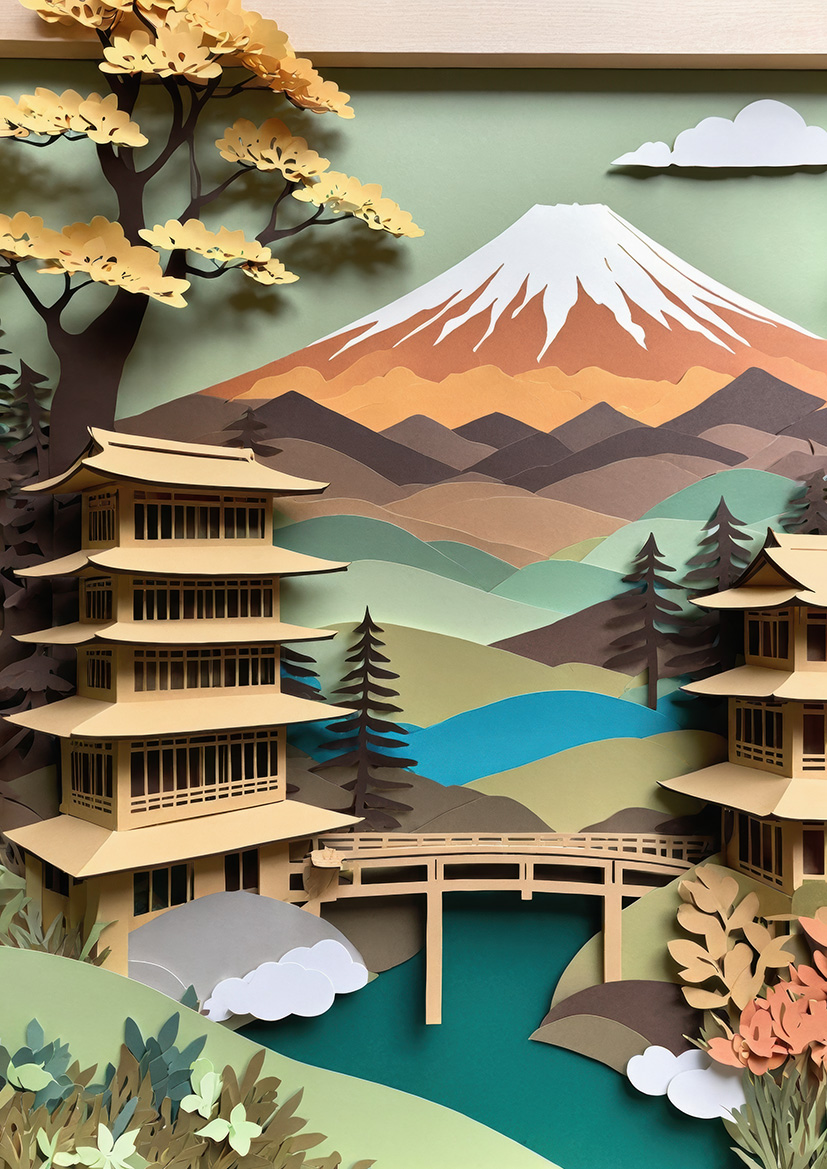 Japanese papercut