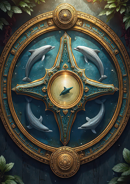 Dolphin Garden Plaque