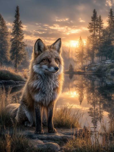 Fox at Dawn