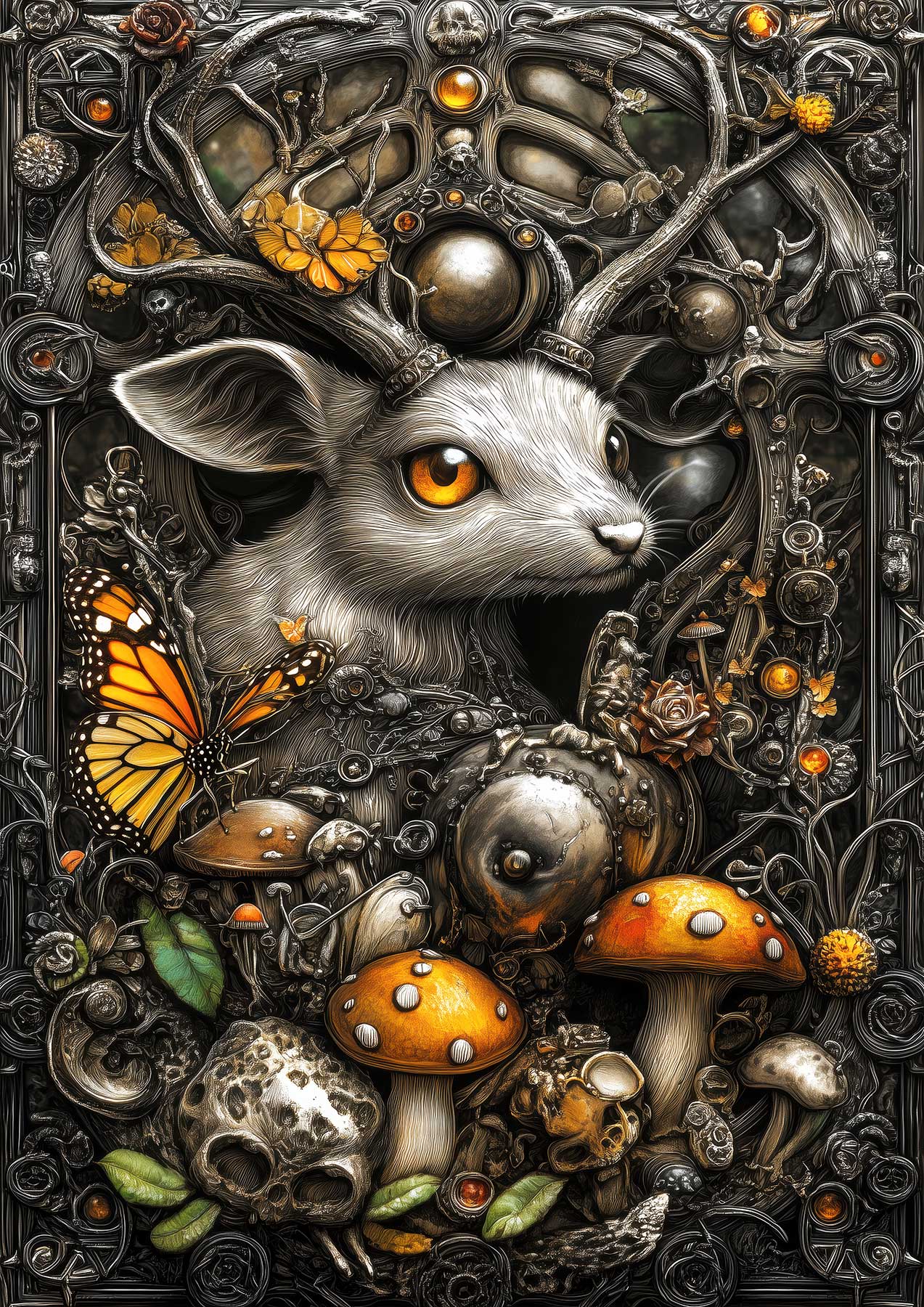 Mystic Woodland Rabbits