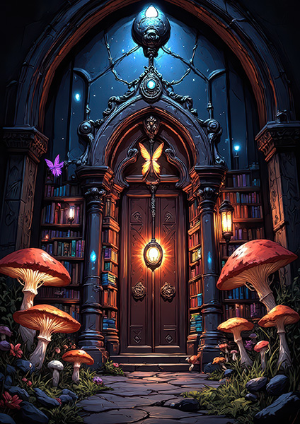 Mystic Library Doors
