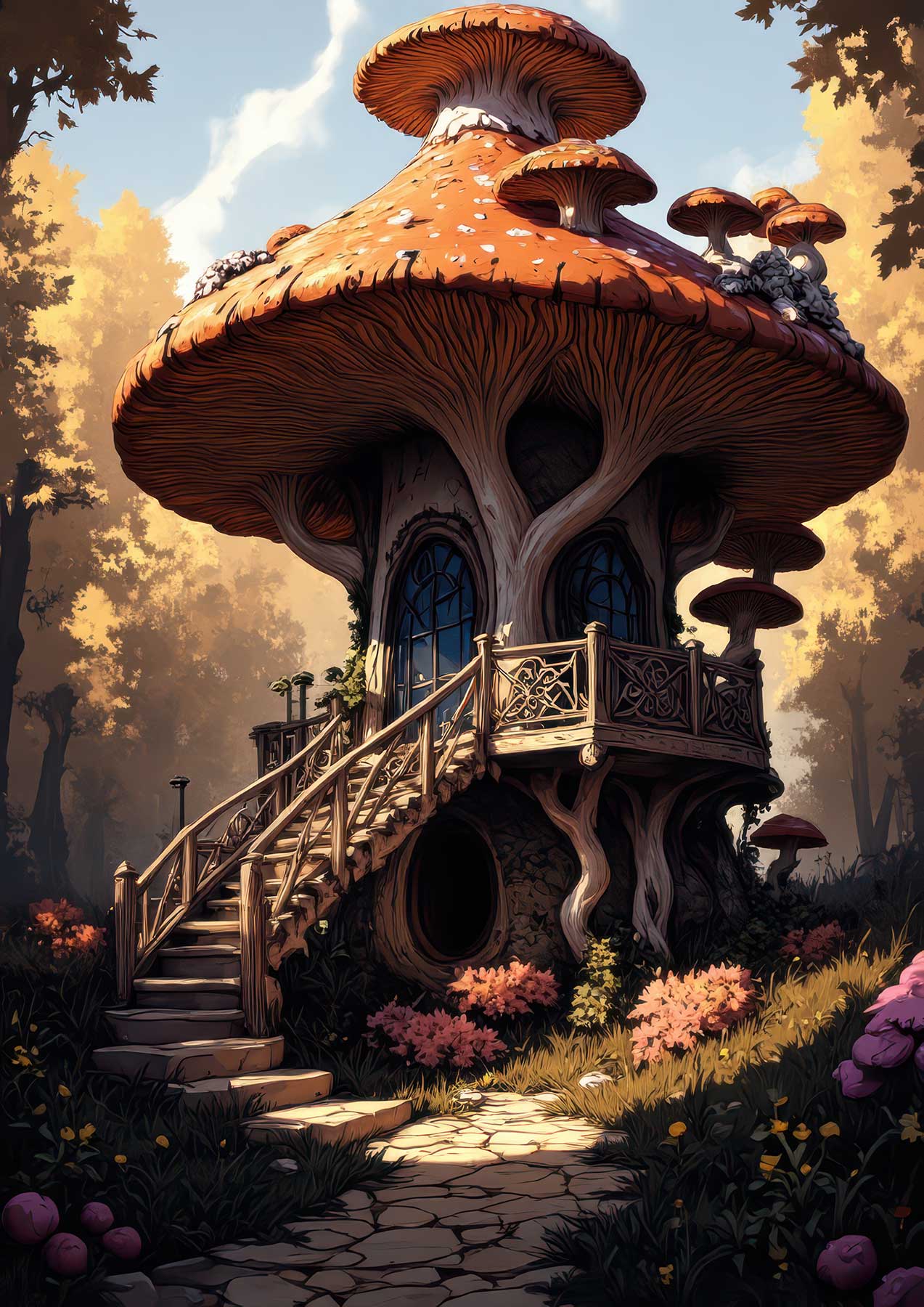 Sunlit Shroomhouse Series
