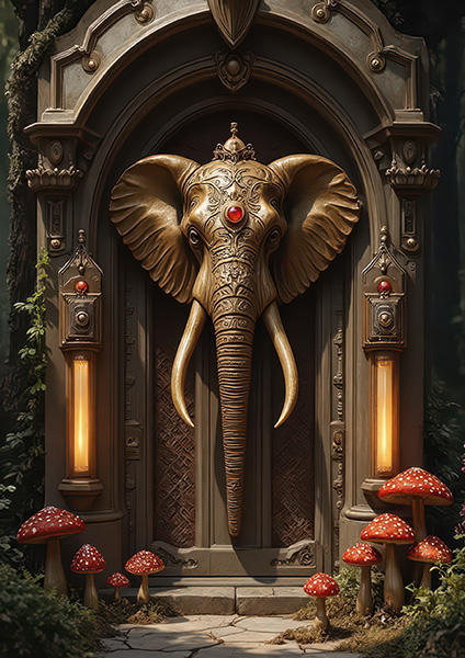 Elephant Guardian Doors