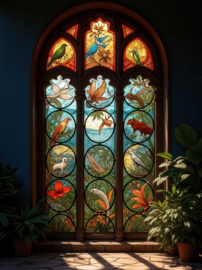 Sunlit Elk Cathedral