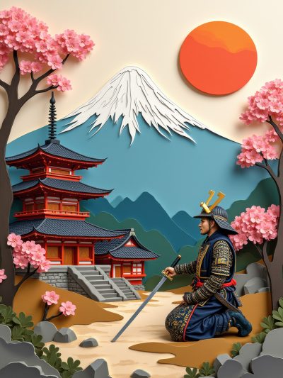 Warrior's Vigil at the Pagoda